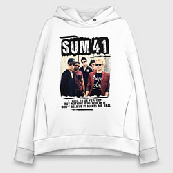 Толстовка оверсайз женская SUM 41 PIECES, цвет: белый