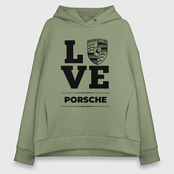 Женское худи оверсайз Porsche Love Classic