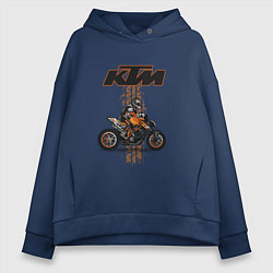 Женское худи оверсайз KTM Moto theme
