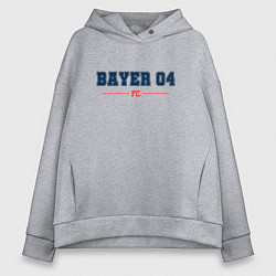 Толстовка оверсайз женская Bayer 04 FC Classic, цвет: меланж