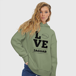 Толстовка оверсайз женская Jaguar Love Classic, цвет: авокадо — фото 2