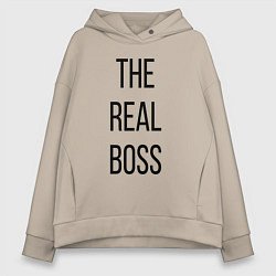 Женское худи оверсайз The real boss!