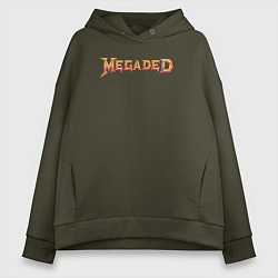 Толстовка оверсайз женская MEGADED, цвет: хаки