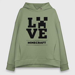 Женское худи оверсайз Minecraft love classic