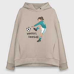 Женское худи оверсайз Womens football