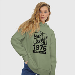 Толстовка оверсайз женская Made in USSR 1976 limited edition, цвет: авокадо — фото 2