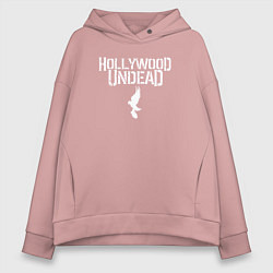 Женское худи оверсайз Hollywood Undead - logo