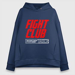 Женское худи оверсайз Fight club boxing