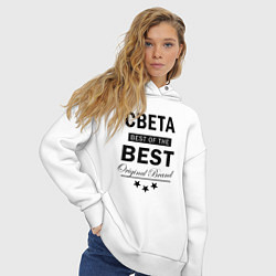 Толстовка оверсайз женская Света best of the best, цвет: белый — фото 2