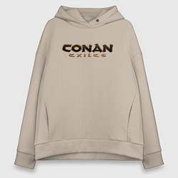 Женское худи оверсайз Conan exiles logo