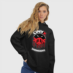 Толстовка оверсайз женская Onyx - snowgoons, цвет: черный — фото 2