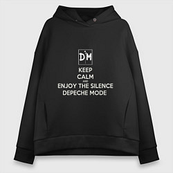 Женское худи оверсайз Keep calm and enjoy the silence depeche mode