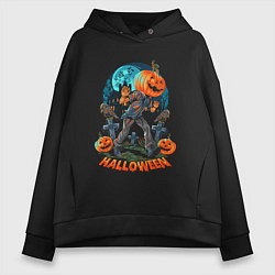 Женское худи оверсайз Halloween Pumpkin