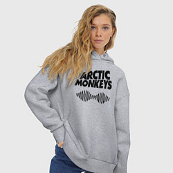 Толстовка оверсайз женская Arctic Monkeys, цвет: меланж — фото 2