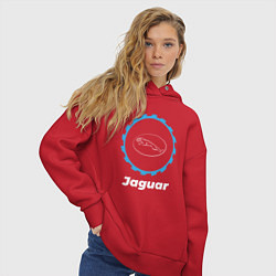 Толстовка оверсайз женская Jaguar в стиле Top Gear, цвет: красный — фото 2