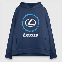 Толстовка оверсайз женская Lexus в стиле Top Gear, цвет: тёмно-синий