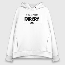 Женское худи оверсайз Far Cry gaming champion: рамка с лого и джойстиком