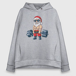 Женское худи оверсайз Санта силач