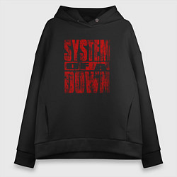 Женское худи оверсайз System of a Down ретро стиль