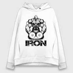 Женское худи оверсайз Old school iron