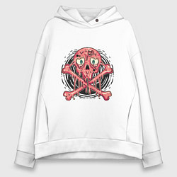 Женское худи оверсайз Pink skull