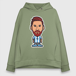 Женское худи оверсайз Little Messi