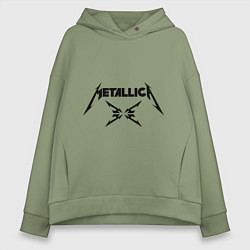 Женское худи оверсайз Metallica