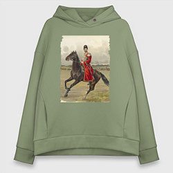 Женское худи оверсайз Николай II на коне