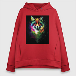 Женское худи оверсайз Colorful Fox