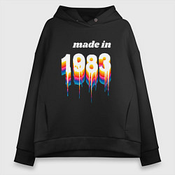 Женское худи оверсайз Made in 1983 liquid art