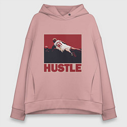 Толстовка оверсайз женская Rodman hustle, цвет: пыльно-розовый