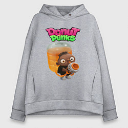 Толстовка оверсайз женская Содапоп, цвет: меланж