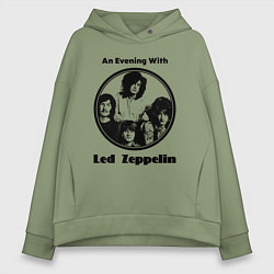 Женское худи оверсайз Led Zeppelin retro