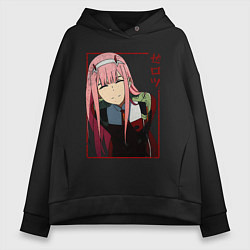 Женское худи оверсайз Zero Two anime girl