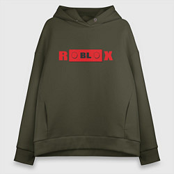 Женское худи оверсайз Roblox деталь