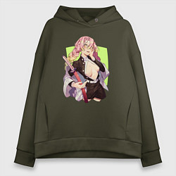 Женское худи оверсайз Mitsuri Kanroji Demon Slayer