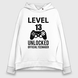 Женское худи оверсайз Level 13 unlocked