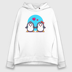 Женское худи оверсайз Penguins love