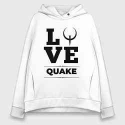 Женское худи оверсайз Quake love classic