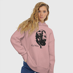 Толстовка оверсайз женская Karl Marx, цвет: пыльно-розовый — фото 2