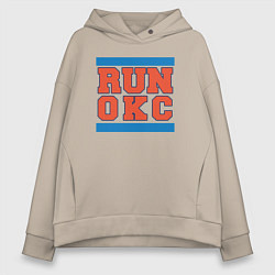 Женское худи оверсайз Run Oklahoma City Thunder