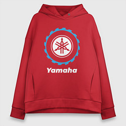 Толстовка оверсайз женская Yamaha в стиле Top Gear, цвет: красный