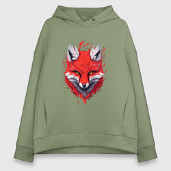 Женское худи оверсайз Лисий демон