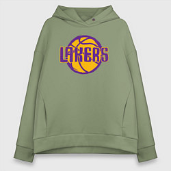 Женское худи оверсайз Lakers ball