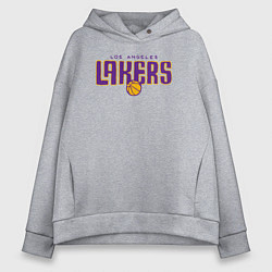 Толстовка оверсайз женская Team Lakers, цвет: меланж
