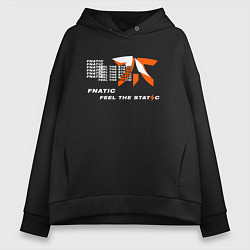 Женское худи оверсайз Fnatic feel the static