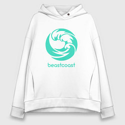 Женское худи оверсайз Beastcoast logo