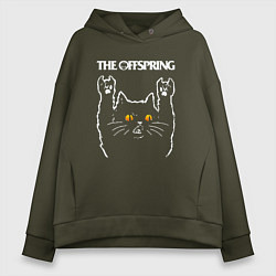 Женское худи оверсайз The Offspring rock cat