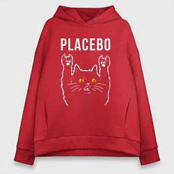 Женское худи оверсайз Placebo rock cat