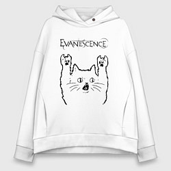 Женское худи оверсайз Evanescence - rock cat